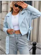 Faux Leather Moto Jacket