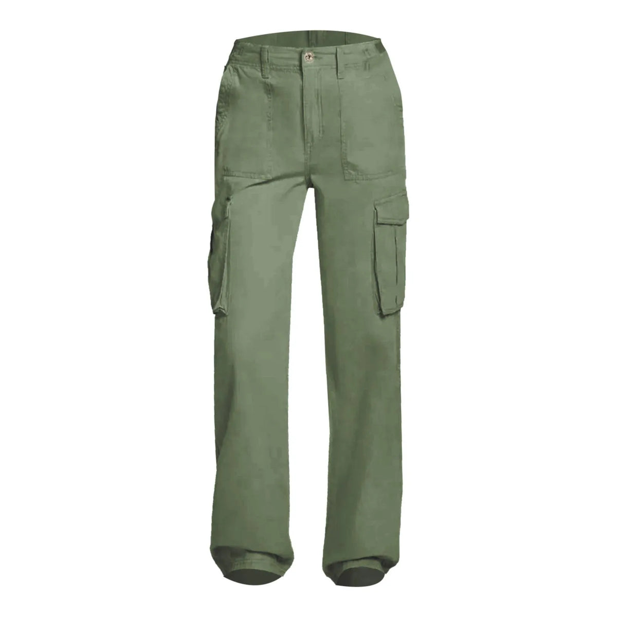 High-Waisted Adjustable Cargo Pants
