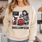 It's Never Too Early for Halloween Sweatshirt, Funny Retro Sweater for Sassy Women