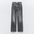 Women's High Waist Wide Leg Denim Pants
