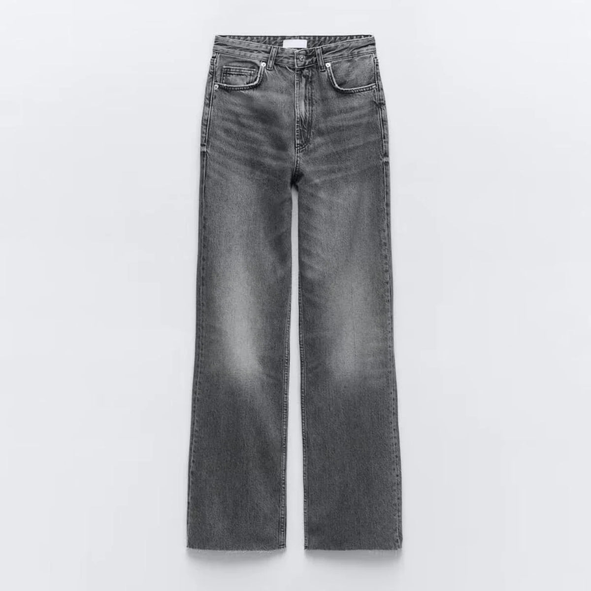 Women's High Waist Wide Leg Denim Pants