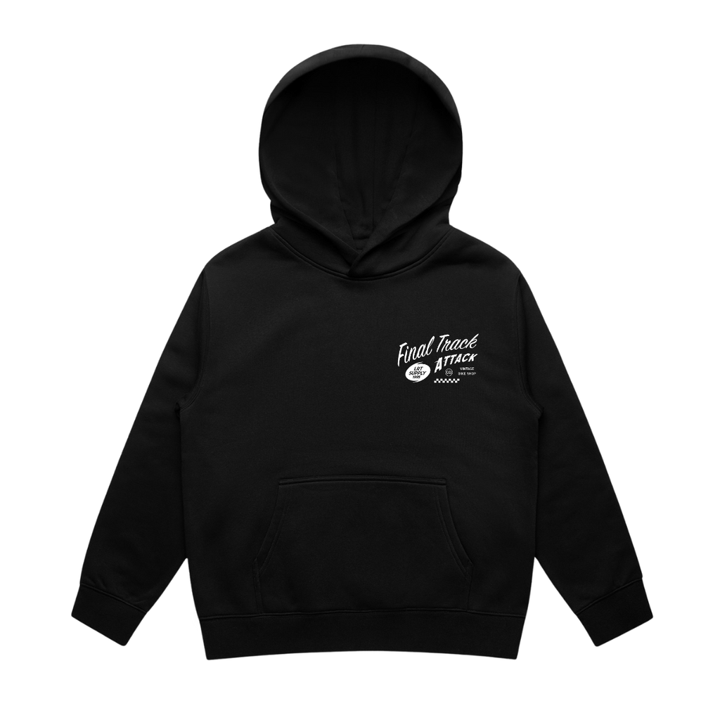 THE FINAL TRACK ATTACK HOODIE - RECYCLED BLACK